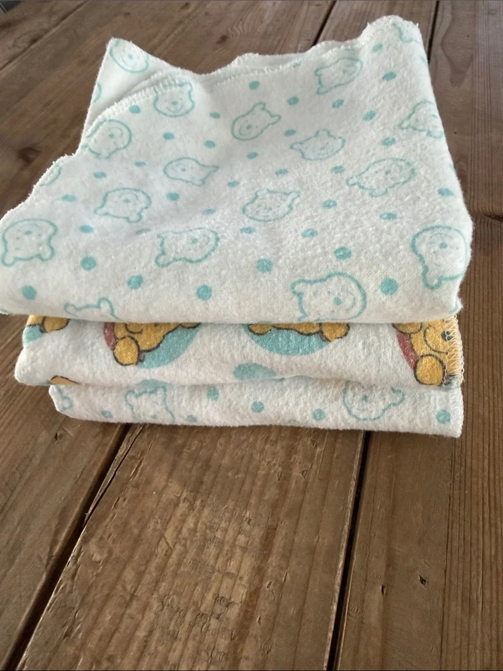 Disney Baby Winnie the Pooh Baby Burp or Swaddling Cloths- Set of 3